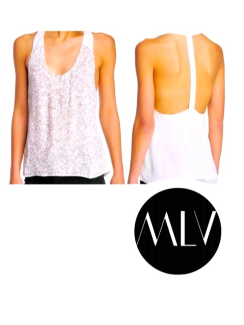 MLV sequin Tank Top Halter blouse